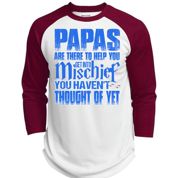 Papas Are There To Help You T Shirt, I Love Papa T Shirt, Awesome T-Shirts  (Polyester Game Baseball Jersey)