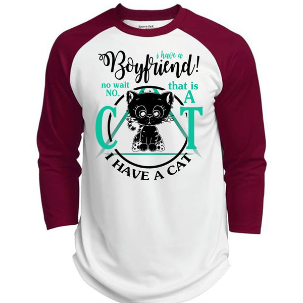 I Have A Boyfriend T Shirt, I Love My Cat T Shirt, Awesome T-Shirts  (Polyester Game Baseball Jersey)