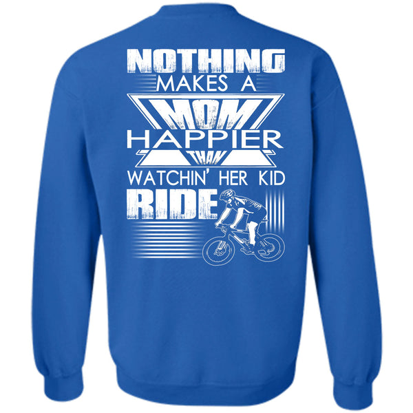 Watching Her Kid Ride T Shirt, I Love Mom Sweatshirt