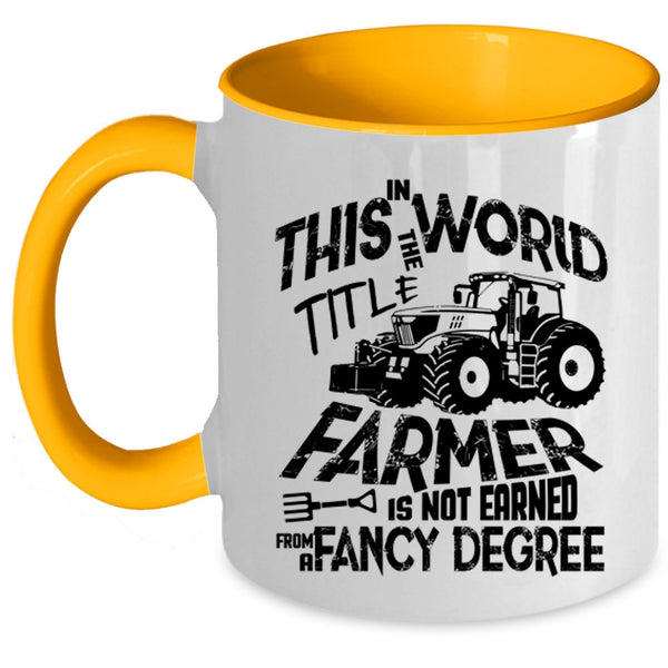 Best Farmer Ever Coffee Mug, Awesome Farmers Accent Mug