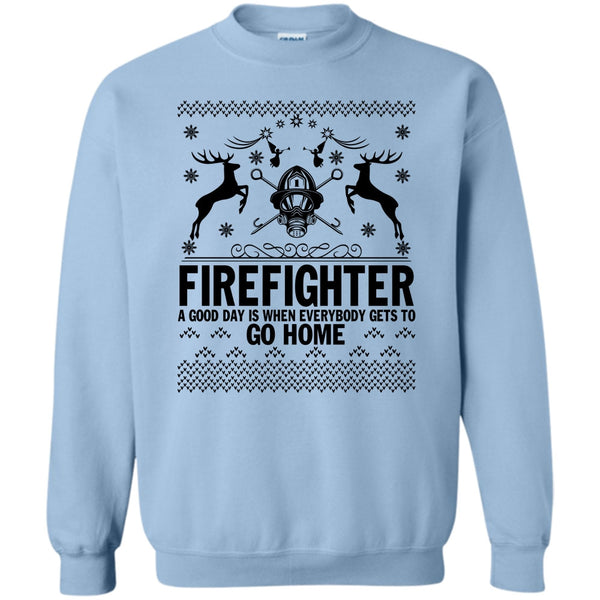 Merry Christmas Gift T Shirt, Firefighter Merry Christmas Sweatshirt