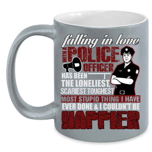 Falling In Love With A Police Officer Coffee Mug, I Love My Police Officer Coffee Cup