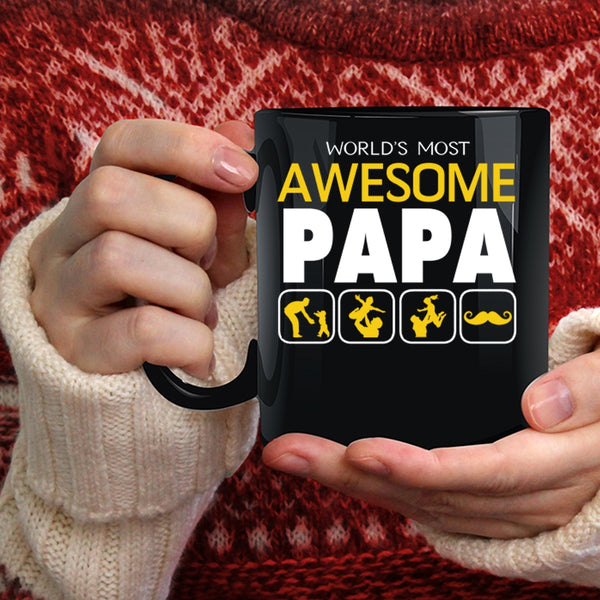 World's Most Awesome Papa Coffee Mug, Awesome Papa Coffee Cup