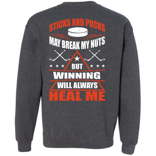Winning Will Always Heal Me T Shirt, I Love Hockey Sweatshirt