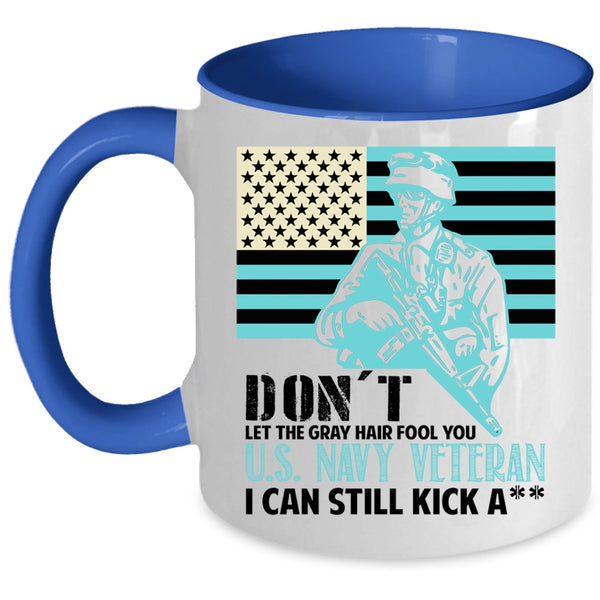 Funny U.S Navy Veteran Coffee Mug, U.S Navy Veteran Accent Mug