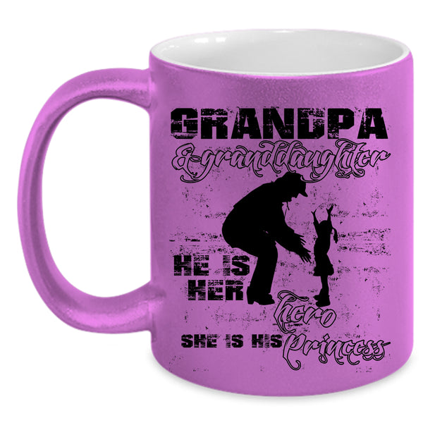 My Granddaughter Coffee Mug, Grandpa And Granddaughter Accent Mug