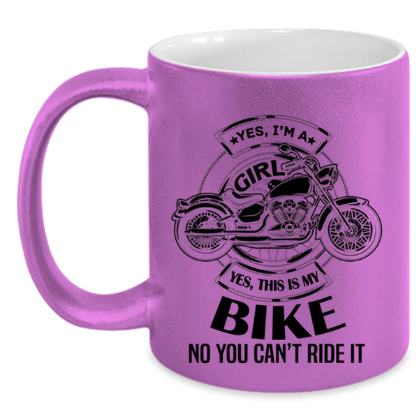 This Is My Bike Coffee Mug, I'm A Girl Accent Mug