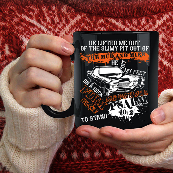 He Set My Feet On A Rock Firm Place Coffee Mug, Cool Car Driver Coffee Cup