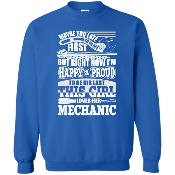 This Girl Loves Her Mechanic T Shirt, Coolest Mechanic Sweatshirt