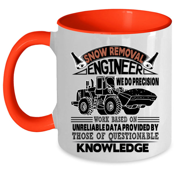 Cool Engineer Coffee Mug, Snow Removal Engineer Accent Mug