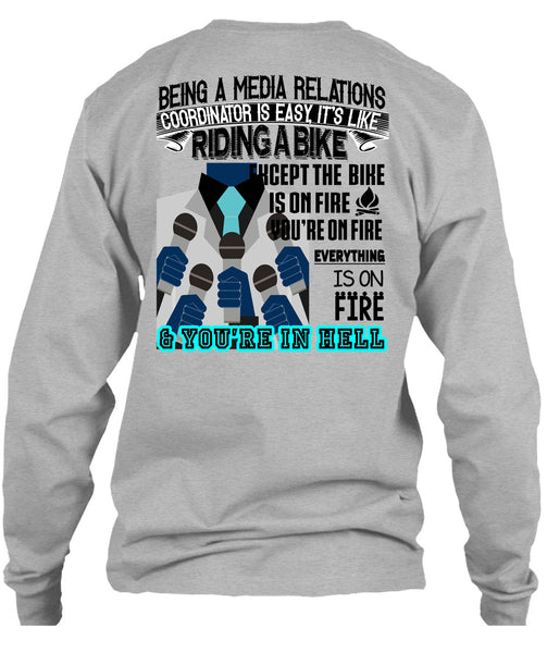 Being A Media Relations Coordinator Is Easy T Shirt, Being A Coordinator T Shirt