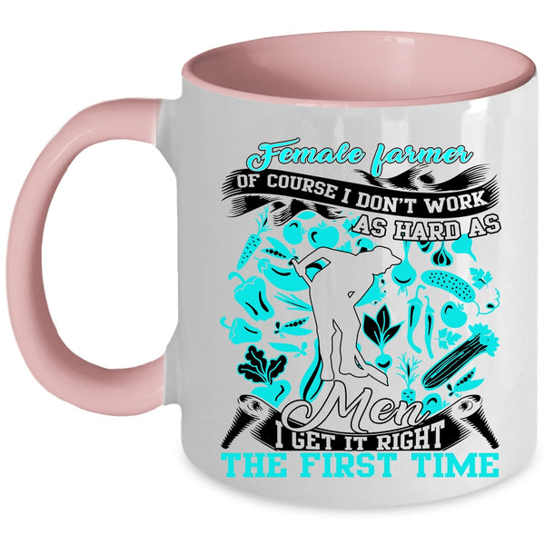 Cute Gift For Mom Coffee Mug, Female Farmer Accent Mug