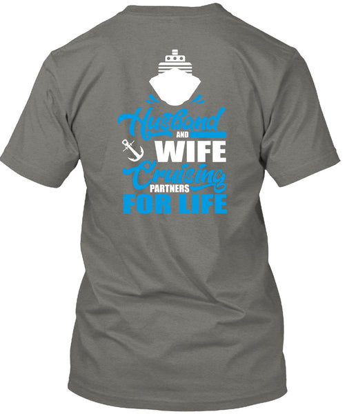 Husband And Wife Cruising T Shirt, Partners For Life T Shirt