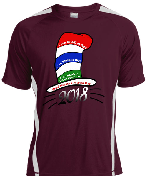 Dr. Seuss T Shirt, I Can Read In Red T Shirt, The Cat in the Hat T Shirt, I Can Read In Blue T Shirt, Cool Shirt
