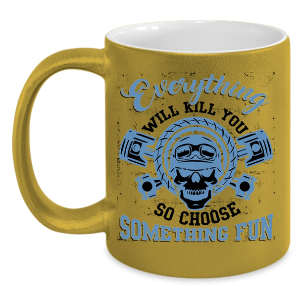 Cool Gift For Biker Coffee Mug, Awesome Riding Accent Mug