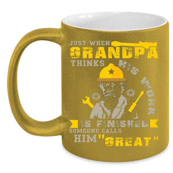 Awesome Grandpa Coffee Mug, Funny Gift For Grandpa Coffee Cup