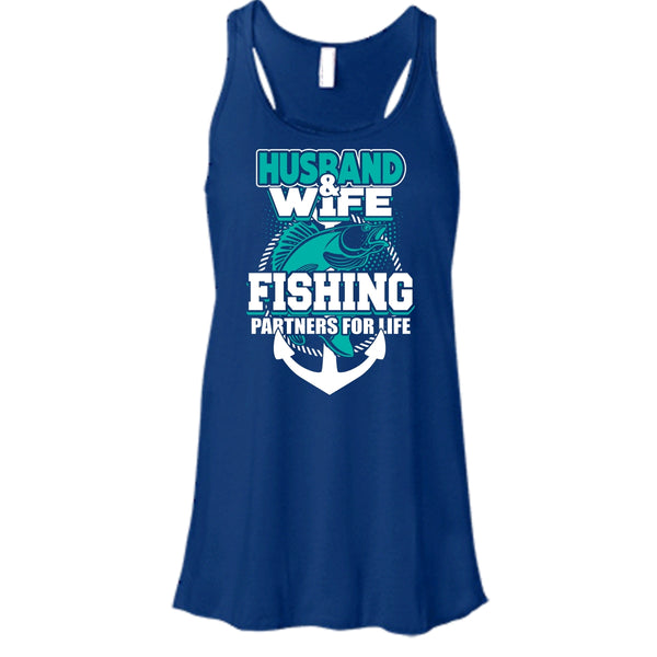 Husband & Wife T Shirt, Fishing Partners For Life T Shirt, Cool T Shirt