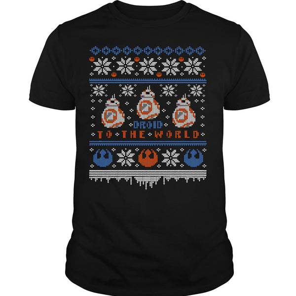 A black t-shirt with the shopify logo