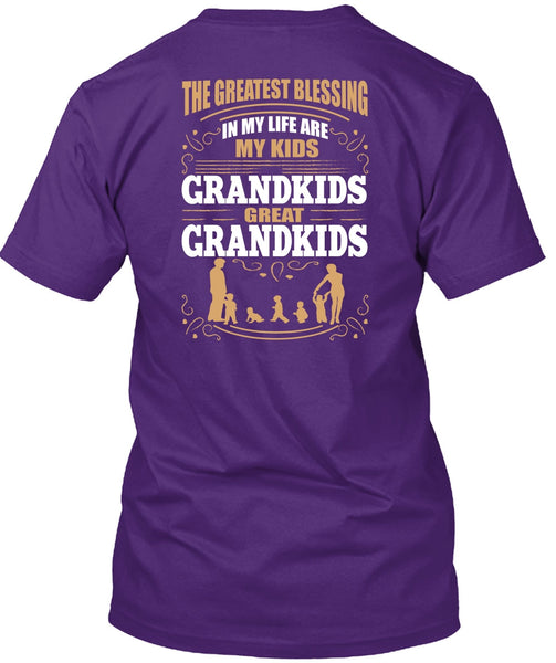 My Kids Grandkids Great Grandkids T Shirt, Being A Baby T Shirt