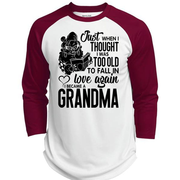 I Became A Grandma T Shirt, I Love Grandma T Shirt, Awesome T-Shirts  (Polyester Game Baseball Jersey)