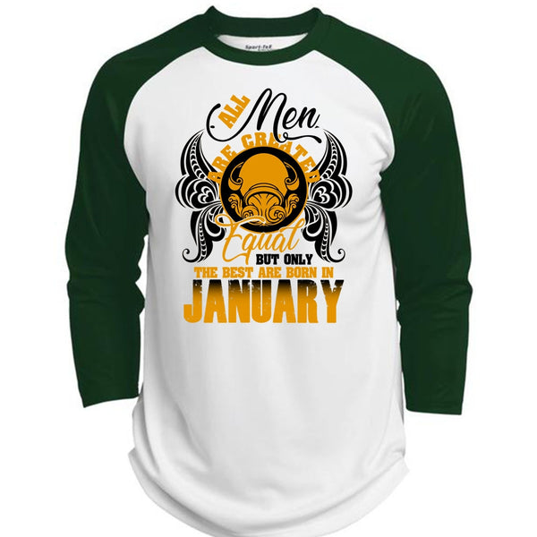 The Best Are Born In January T Shirt, I Love Man T Shirt, Awesome T-Shirts  (Polyester Game Baseball Jersey)