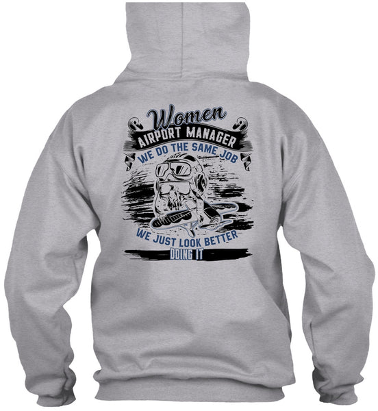 Women Aiport Manager T Shirt, I Love Manager T Shirt