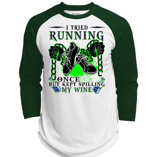 I Tried Running T Shirt, I Love Running T Shirt, Awesome T-Shirts  (Polyester Game Baseball Jersey)