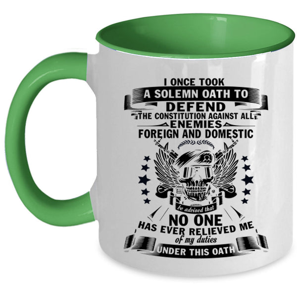 Cute Gift For Veteran Coffee Mug, Cool Veteran Accent Mug
