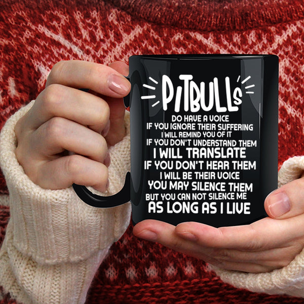 Pitbulls Coffee Mug, Lovely Pit Bull Lovers Coffee Cup