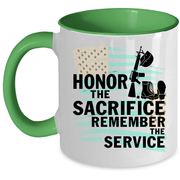 Remember The Service Coffee Mug, Honor The Sacrifice Accent Mug