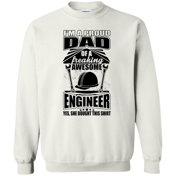 I'm A Proud Dad T Shirt, Coolest Engineer Dad T Shirt
