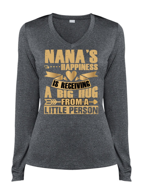 Nana's Happiness Is Receiving A Big Hug T Shirt, I Love Nana T Shirt