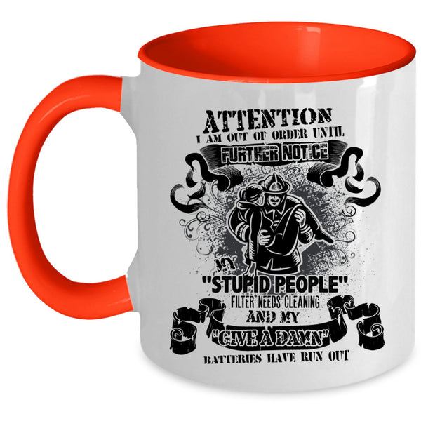 Best Gift For Fireman Coffee Mug, Awesome Firefighter Accent Mug