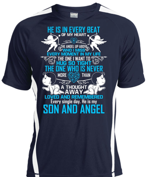 Beat Of My Heart T Shirt, Son And Angel T Shirt, Cool Shirt