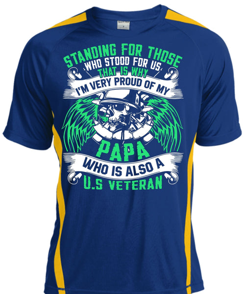 I'm Very Proud Of My Papa T Shirt, US Veteran T Shirt, Cool Shirt