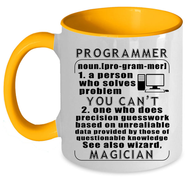 Cool Gift For Programmer Coffee Mug, Programmer Accent Mug