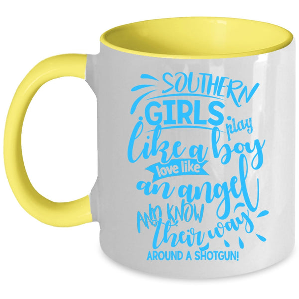 Love Like An Angel Coffee Mug, Southern Girls Play Like A Boy Accent Mug