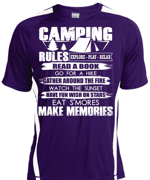 Camping Rules T Shirt, Make Memories T Shirt, Cool Shirt