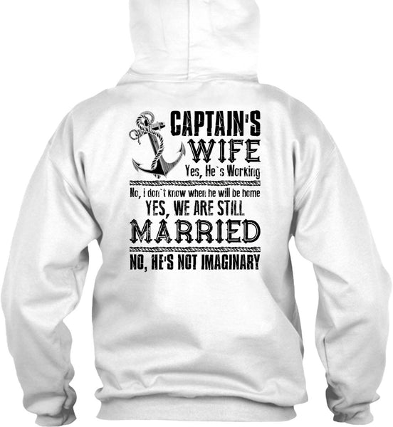Captain's Wife T Shirt, I Love Husband T Shirt