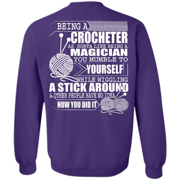 Being A Magician T Shirt, I Love Knitter Sweatshirt