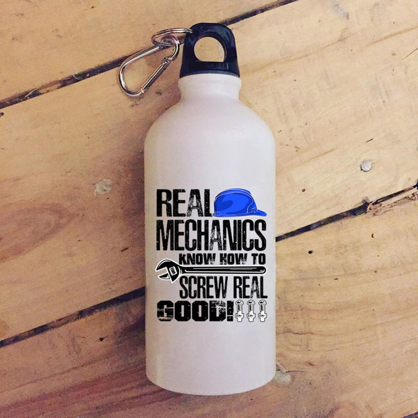 Real Mechanics Know How To Screw Real Good 20 oz Stainless Steel Bottle,Funny Mechanics Outdoor Sports Water Bottle
