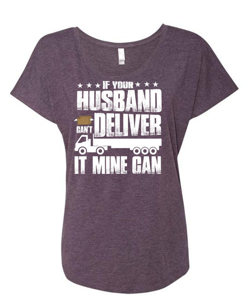 If Your Husband T Shirt, Being A Husband T Shirt, Cool Shirt (Ladies' Triblend Dolman Sleeve)