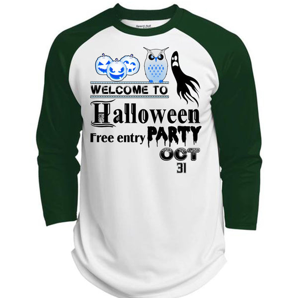Welcome To Halloween Free Entry Party Oct 31 T Shirt, Wait For Halloween T Shirt, Awesome T-Shirts  (Polyester Game Baseball Jersey)
