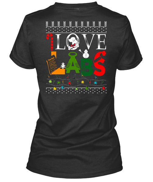 I Love Labs T Shirt, This Girl Loves Christmas T Shirt