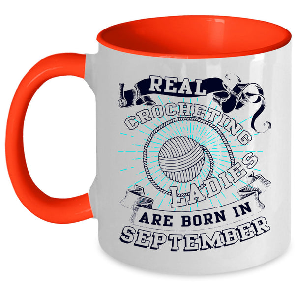 Born In September Coffee Mug, Real Crocheting Ladies Accent Mug