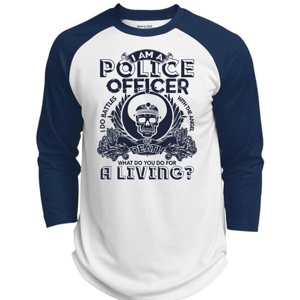 I Am A Police Officer T Shirt, I Love Police T Shirt, Awesome T-Shirts  (Polyester Game Baseball Jersey)