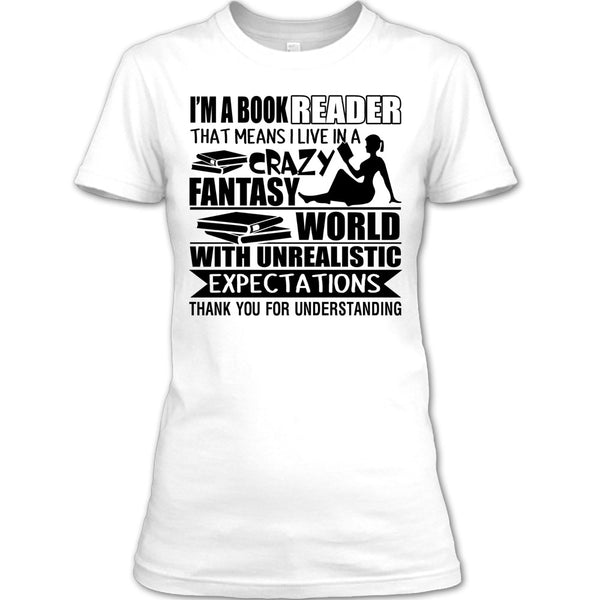 I'm A Book Reader T Shirt, Coolest Book Reader T Shirt