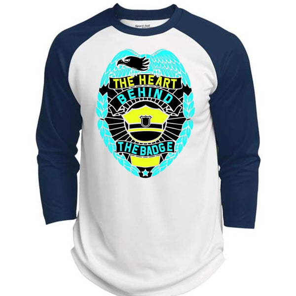 The Heart Behind The Badge T Shirt, I Love Police T Shirt, Awesome T-Shirts  (Polyester Game Baseball Jersey)