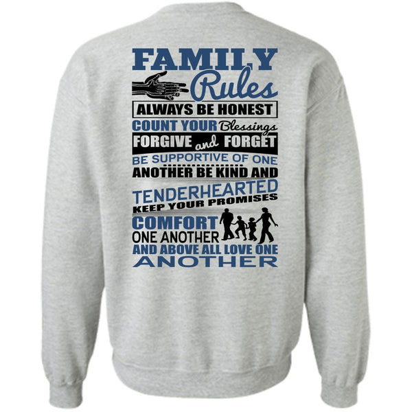 I Love Papa T Shirt, Family Rules Sweatshirt