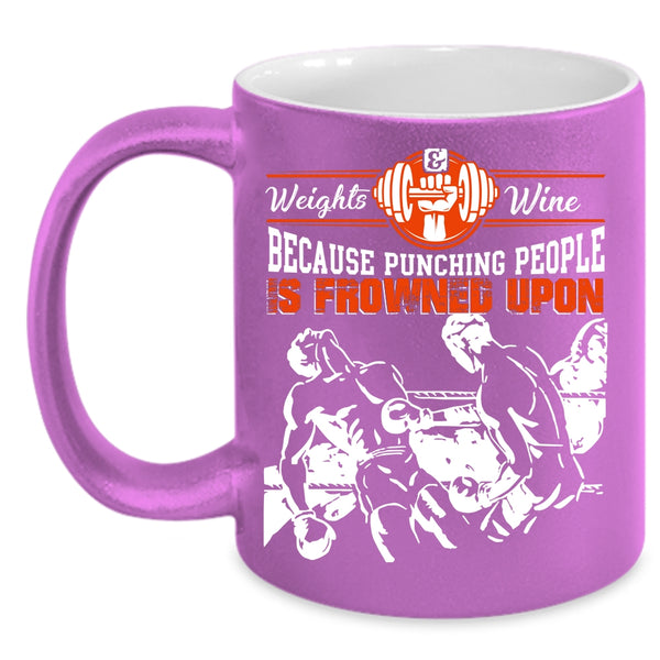 Weights Wine Coffee Mug, Cool Gift For My Son Coffee Cup